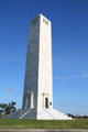 Chalmette Monument in limestone modeled on Egyptian-style obelisk. New Orleans, LA.