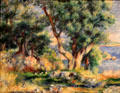 Landscape on Coast near Menton painting by Pierre-Auguste Renoir at Museum of Fine Arts. Boston, MA.
