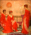 Harmony in Flesh Colour & Red painting by James McNeill Whistler at Museum of Fine Arts. Boston, MA.