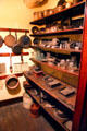 Pantry with numerous kitchen devices at Gibson House Museum. Boston, MA.