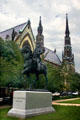Statue of John Eager Howard beside Mount Vernon Place United Methodist Church. Baltimore, MD.