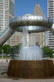 Horace E. Dodge & Sons Fountain by Isamu Noguchi in Riverfront Park. Detroit, MI.