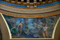 Section on the presentation of the state capitol part of Rotunda mural "The Civilization of the Northwest" by Edward Emerson Simmons at Minnesota State Capitol. St. Paul, MN.