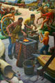 Black blacksmiths featured on mural by Thomas Hart Benton at Truman Museum. Independence, MO.
