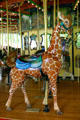 Giraffe merry-go-round animal on carousel at St. Louis Zoo. St Louis, MO