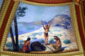 Farewell to the Buffalo mural in Old State Supreme Court at Montana State Capitol. Helena, MT.