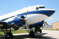 Douglas DC-3 Dakota passenger plane at Fargo Air Museum. Fargo, ND.