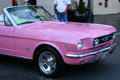 Pink Mustang 289 Convertible on street in Reno. Reno, NV.