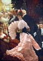 L'Ambitieuse [aka The Reception] painting by James-Jacques-Joseph Tissot at Albright-Knox Art Gallery. Buffalo, NY.