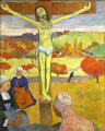 Yellow Christ painting by Paul Gauguin at Albright-Knox Art Gallery. Buffalo, NY.