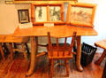 Rustic furniture by Sanford Hubbard, son of Elbert, at Elbert Hubbard Roycroft Museum. East Aurora, NY.