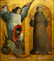 St Michael & St Francis painting by Juan de Flandes at Metropolitan Museum of Art. New York, NY