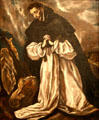 St Dominic painting by El Greco workshop at Hispanic Society of America Museum. New York, NY.