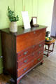 Antique blanket chest with drawers at Thomas Halsey Homestead. South Hampton, NY.