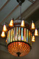 Hispano-Moresque Electrolier lamp by Louis Comfor Tiffany at Toledo Museum of Art. Toledo, OH.