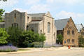 Former stone churches now University of Akron Ballet Center. Akron, OH.