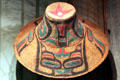 Northwest Coast Indian painted spruce root hat at Cleveland Museum of Natural History. Cleveland, OH