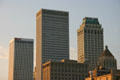 Tulsa skyline with One Williams Center, First Place Tower, Mid-Continent Tower & Philtower. Tulsa, OK.