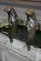 Otter statues of "Animals in Pools" by Georgia Gerber. Portland, OR.
