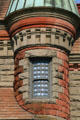 Richardsonian Romanesque detail of Capital National Bank tower. Salem, OR.