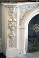 Marble carving details of Ballroom fireplace at Chateau-sur-Mer. Newport, RI.