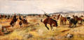 Breaking Camp painting by Charles Marion Russell at Amon Carter Museum of American Art. Fort Worth, TX.
