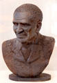 George Washington Carver portrait bust by Jonas Perkins at George Washington Carver Museum. Austin, TX.