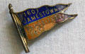 Souvenir pins from Jamestown Exposition at Moses Myers House museum. Norfolk, VA.