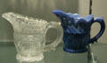 American pressed glass pitchers at Chrysler Museum of Art. Norfolk, VA.
