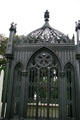 Gothic ironwork detail of tomb of President James Monroe at Hollywood Cemetery. Richmond, VA.