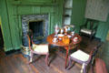 Parlor set for coffee & tea service in John Marshall House. Richmond, VA