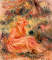 Young Woman in a Landscape painting by Pierre-Auguste Renoir at Huntington Museum of Art. Huntington, WV.