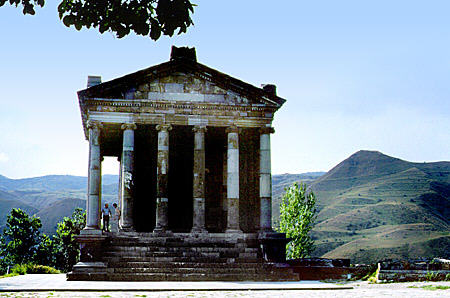 Mithras Greek Temple of Garni dates back to 1stC CE, reconstructed in 1975. Armenia.
