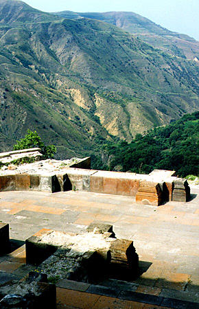 View from Mithras Temple in Garni. Armenia.