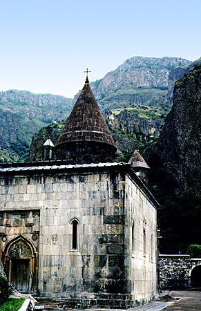 Geghart Monastery (4-13thC) near Garni. Armenia.