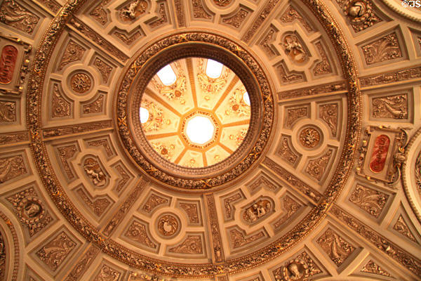Dome interior at Kunsthistorisches Museum. Vienna, Austria.