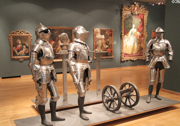 Collection of Viennese paintings & armor at Historical Museum of City of Vienna. Vienna, Austria.