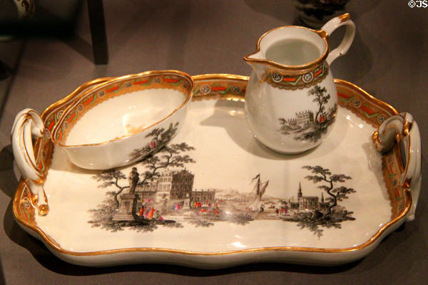 Children's porcelain chocolate service (1770-5) by Viennese Porcelain Manufacture at Historical Museum of City of Vienna. Vienna, Austria.