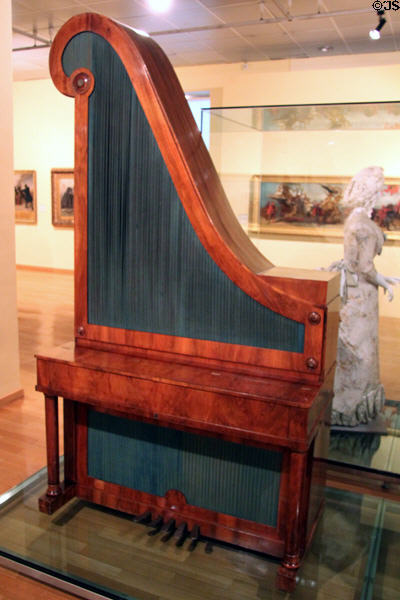 Giraffe piano (c1839) by Joseph Anton Knam of Vienna at Historical Museum of City of Vienna. Vienna, Austria.