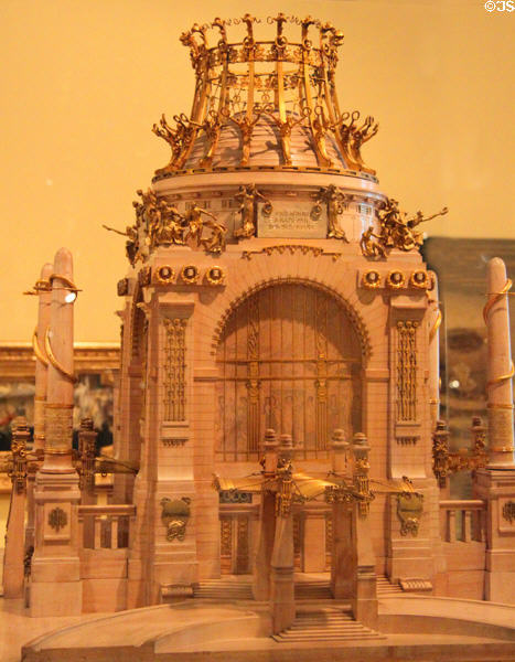 Model of Ehrenhalle (1898) by architect Otto Wagner at Historical Museum of City of Vienna. Vienna, Austria.
