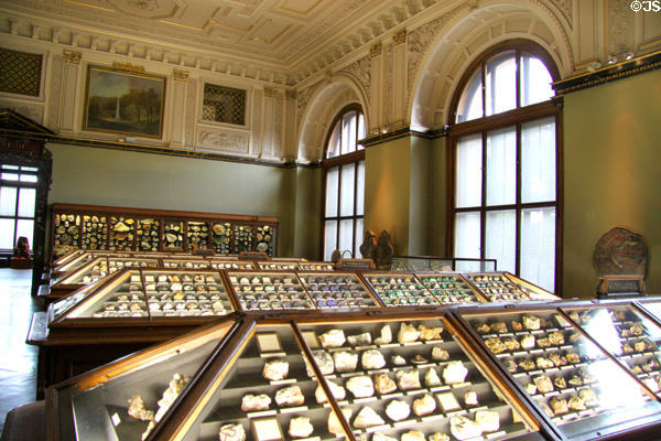Mineral collection at Museum of Natural History. Vienna, Austria.