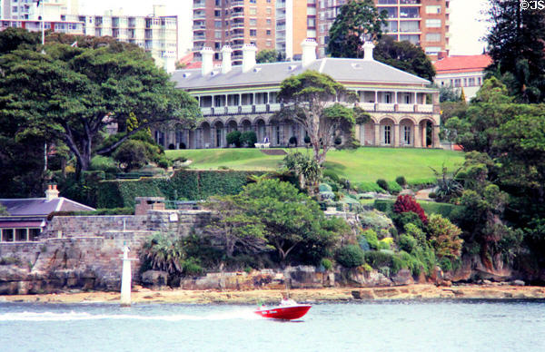 Governor General's residence on south shore of Sydney Harbour. Sydney, Australia.