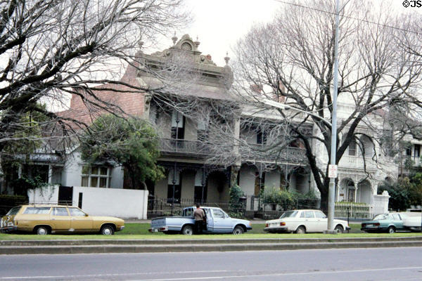 Heritage Victorian row houses. Melbourne, Australia.