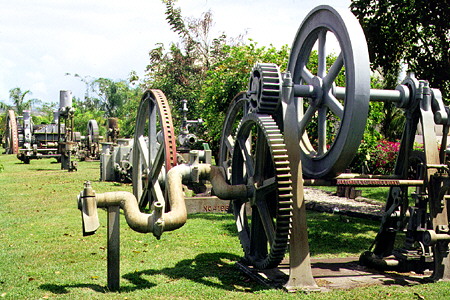 Sugar Machinery Museum at Heritage Park. Barbados.