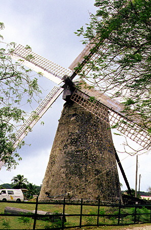 The restored Morgan Lewis Sugar Mill. Barbados.