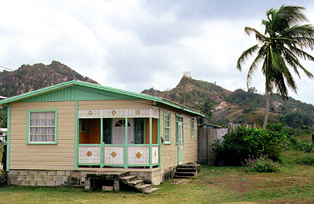 House & hills in Belleplaine. Barbados.