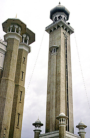 Towers of Old Mosque in Bandar Seri Begawan. Brunei.