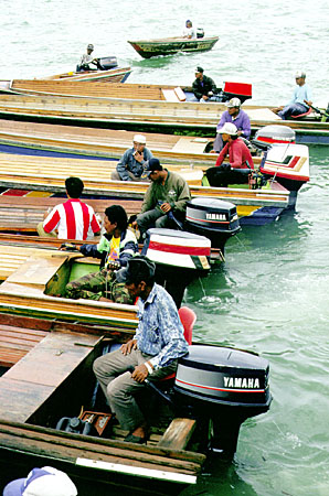 Water transport in Bandar Seri Begawan. Brunei.