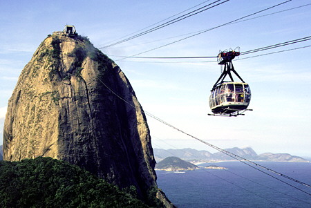 Sugarloaf cable car, Rio de Janeiro. Brazil.