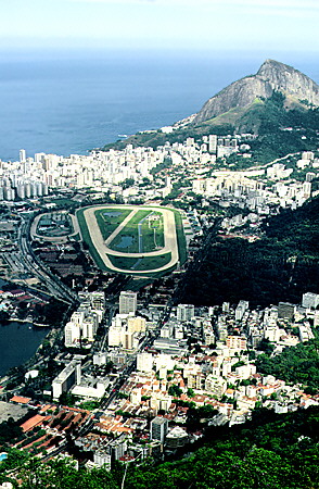 Leblon as seen from Corcovado, Rio de Janeiro. Brazil.